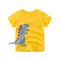Boy cartoon dinosaur short sleeve